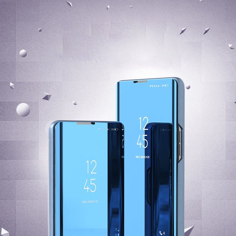 Clear View Case für Realme 8/8 Pro - Schwarz
