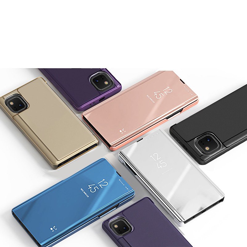 Clear View Case für Realme 8/8 Pro - Schwarz
