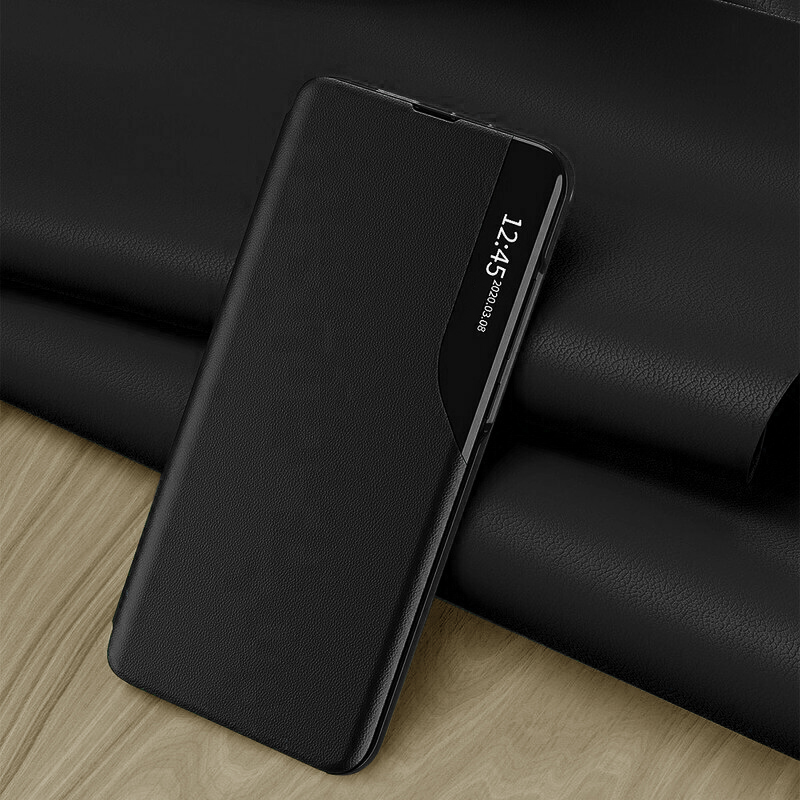 Elegante View Case Book Hülle für Xiaomi Redmi Note 13 - Schwarz