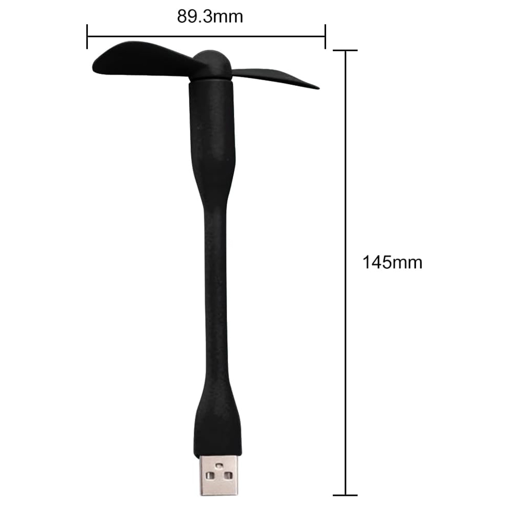 Mini USB Ventilator (TUF1) - 5V - Schwarz