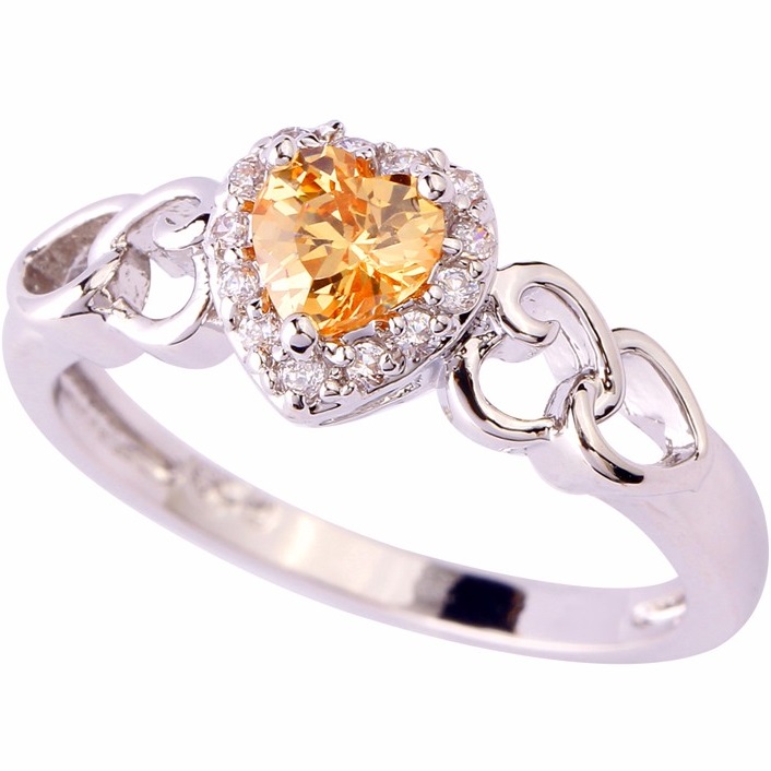 Ring HA-2234 - Silber/Gelb/57mm