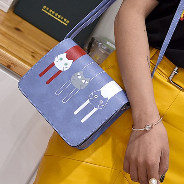 Handtasche Kätzchen - Blau