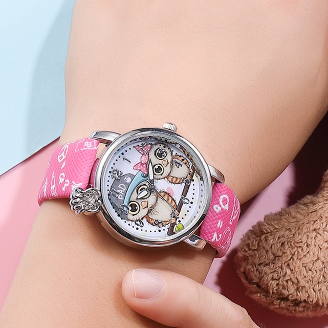 Owl Kinderuhr - Weiß