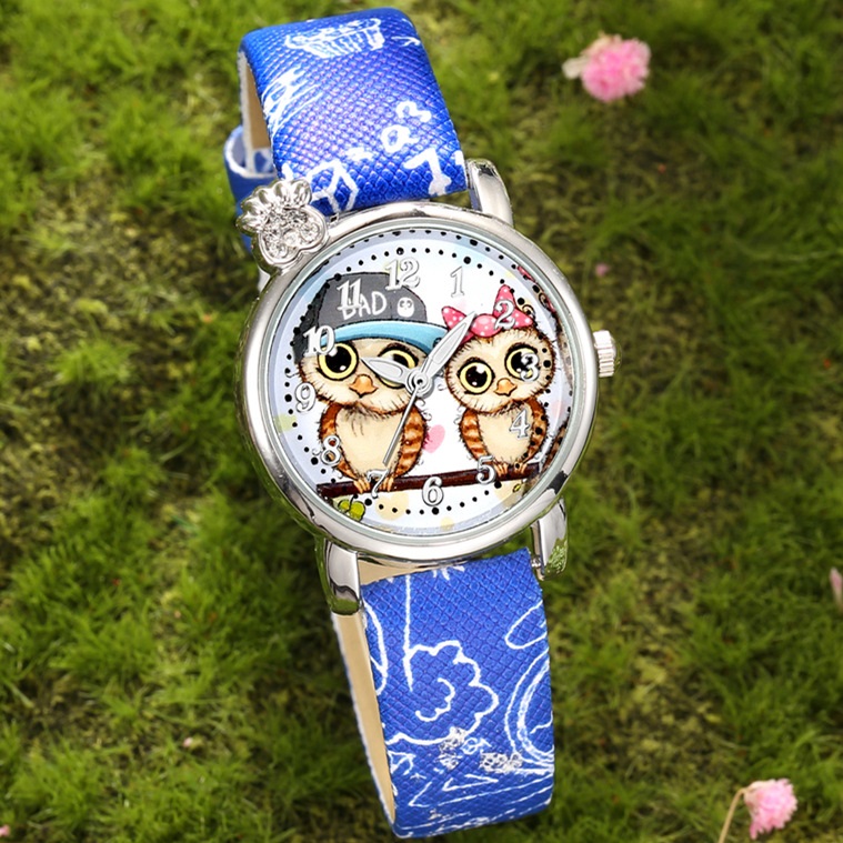 Owl Kinderuhr - Weiß