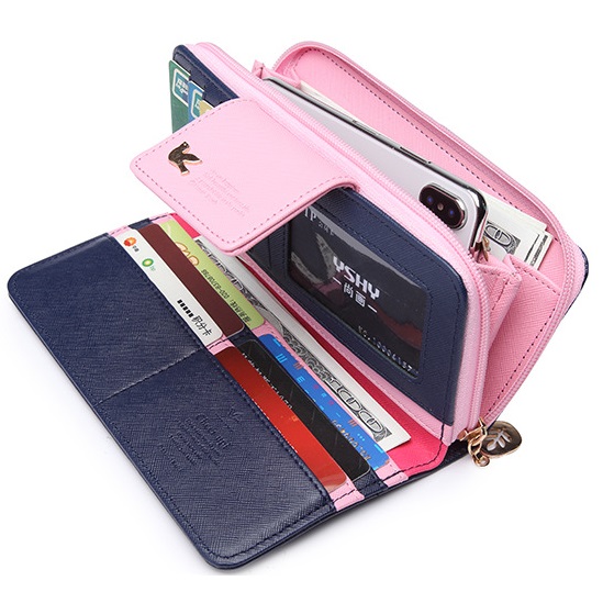 Geldbörse VI-3828 - Rosa/Blau