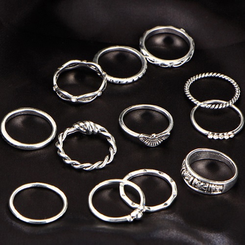 Satz Ringe CE-3061 - Silber