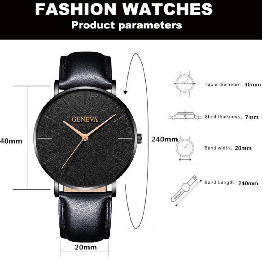 SI-15456 - Uhr – Schwarz/Gold
