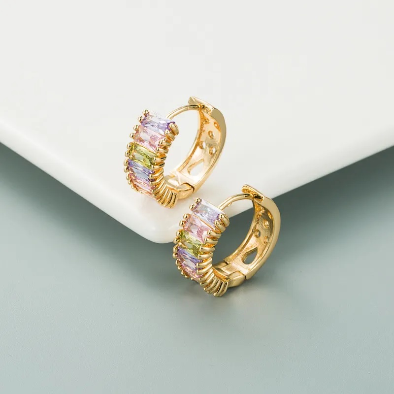 AI-28369 Ohrringe - Golden/Mehrfarbig 2