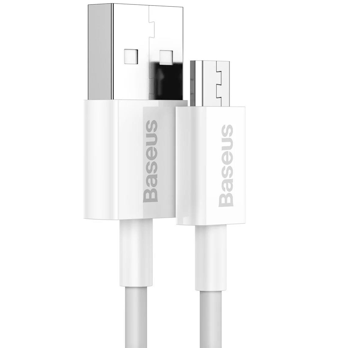 Baseus Superior Schnellladekabel MicroUSB 2A - 2m - Weiß