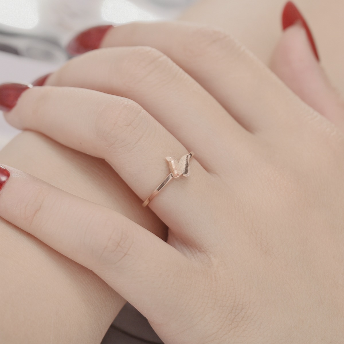 BU-17093 Ring - Gold / Rosa