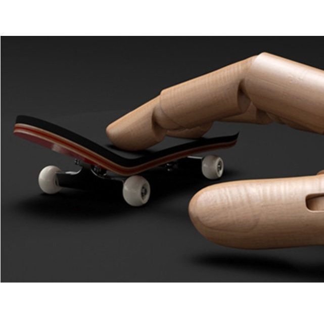 Finger-Skateboard – Hellblau