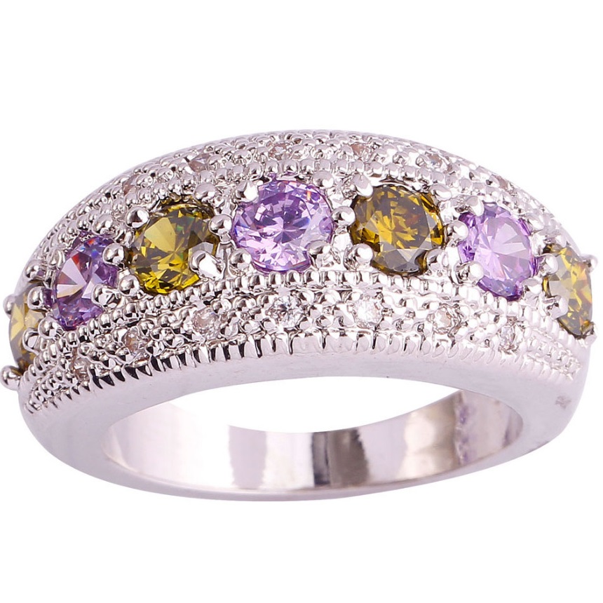 Ring GA-1209 - Silber/Violett - 59mm