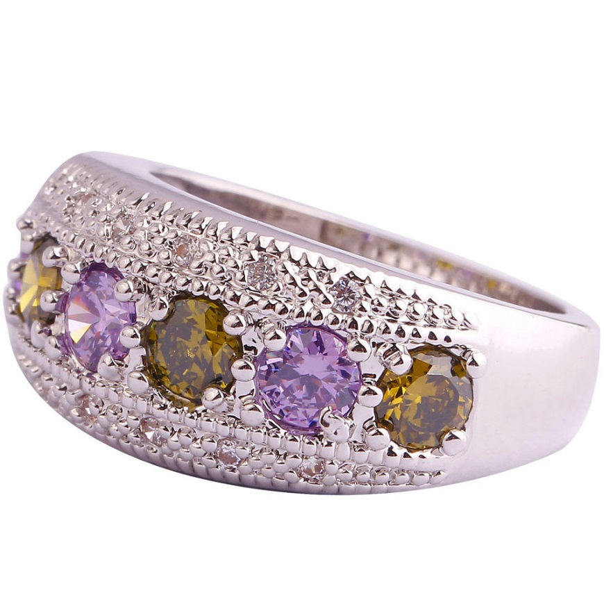 Ring GA-1209 - Silber/Violett - 59mm