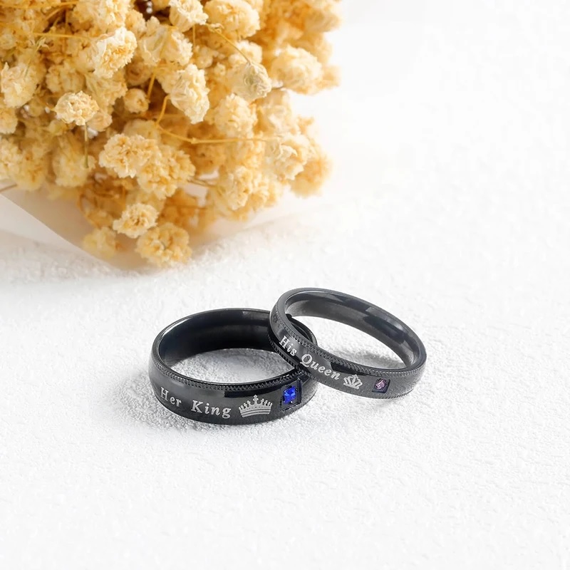 His Queen Ring - Schwarz/65mm
