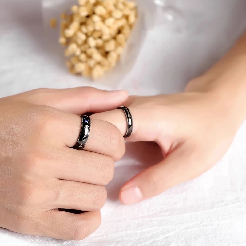 His Queen Ring - Schwarz/65mm