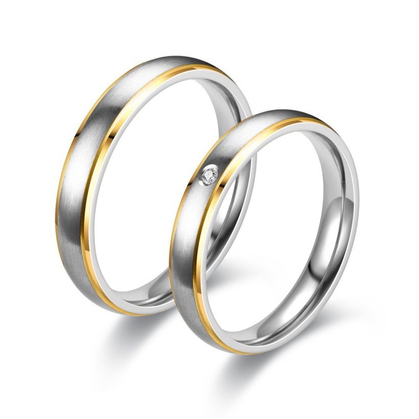 KN-17579 Ring – Silber/Golden/69 mm