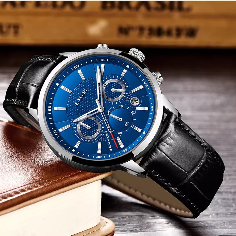 Uhr LIGE EL-14632 – Braun / Silber / Weiß