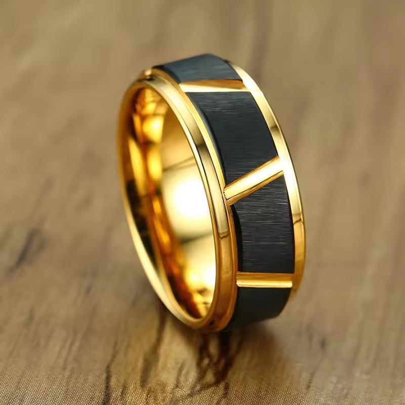 ME-31992 Ring - Golden/Schwarz/55mm