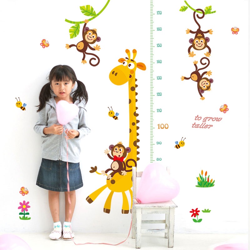 Meter Giraffe Wandaufkleber/Tapete