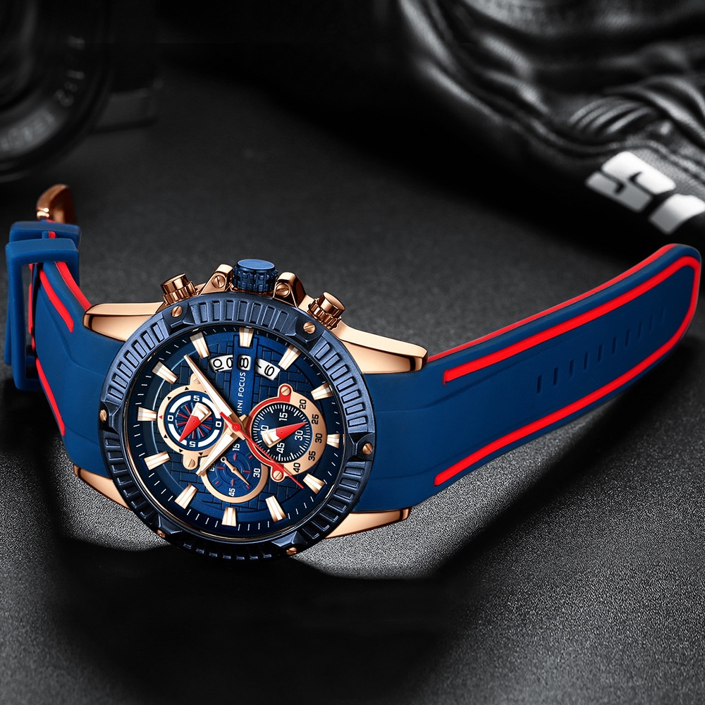 Mini Focus Uhr – Schwarz/Blau