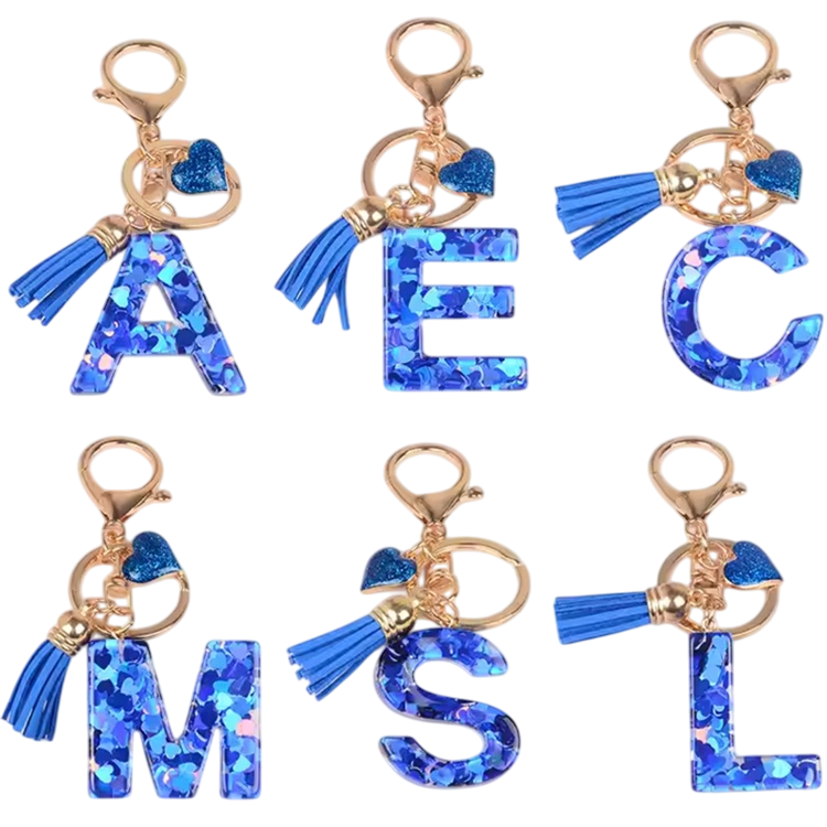 Schlüsselanhänger Alphabet - M / Dunkelblau
