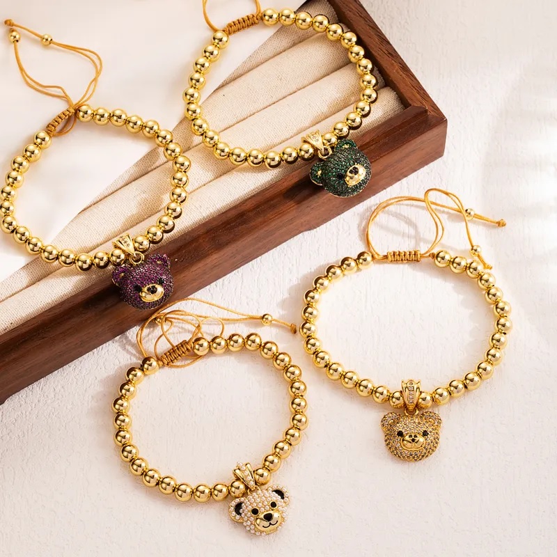 Armband Bear - Gold / Dunkelblau