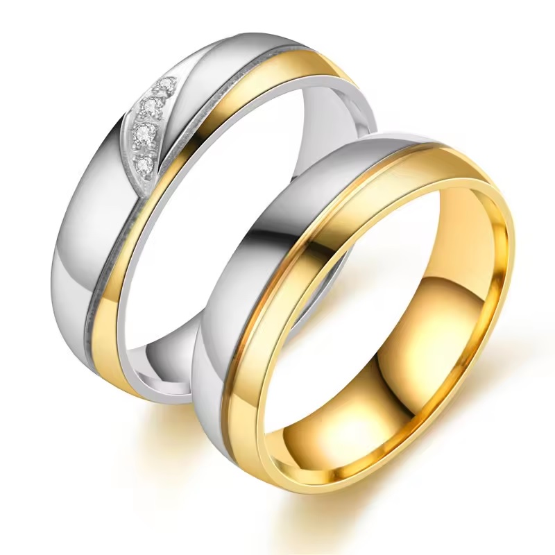 HO-32472 Ring - Golden/Silber/69mm
