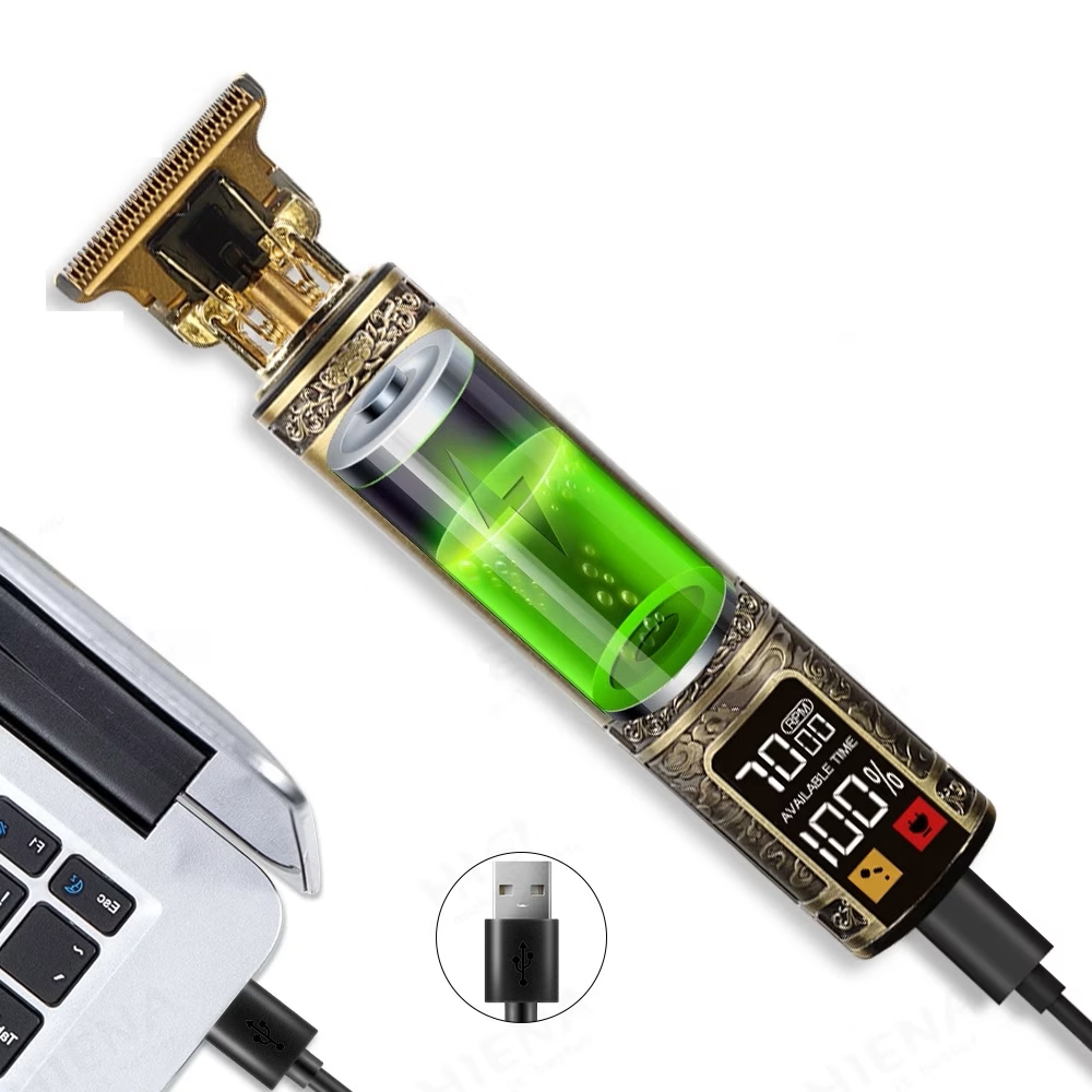 Elektrischer Haarschneider mit USB-Aufladung Buddha - Gold