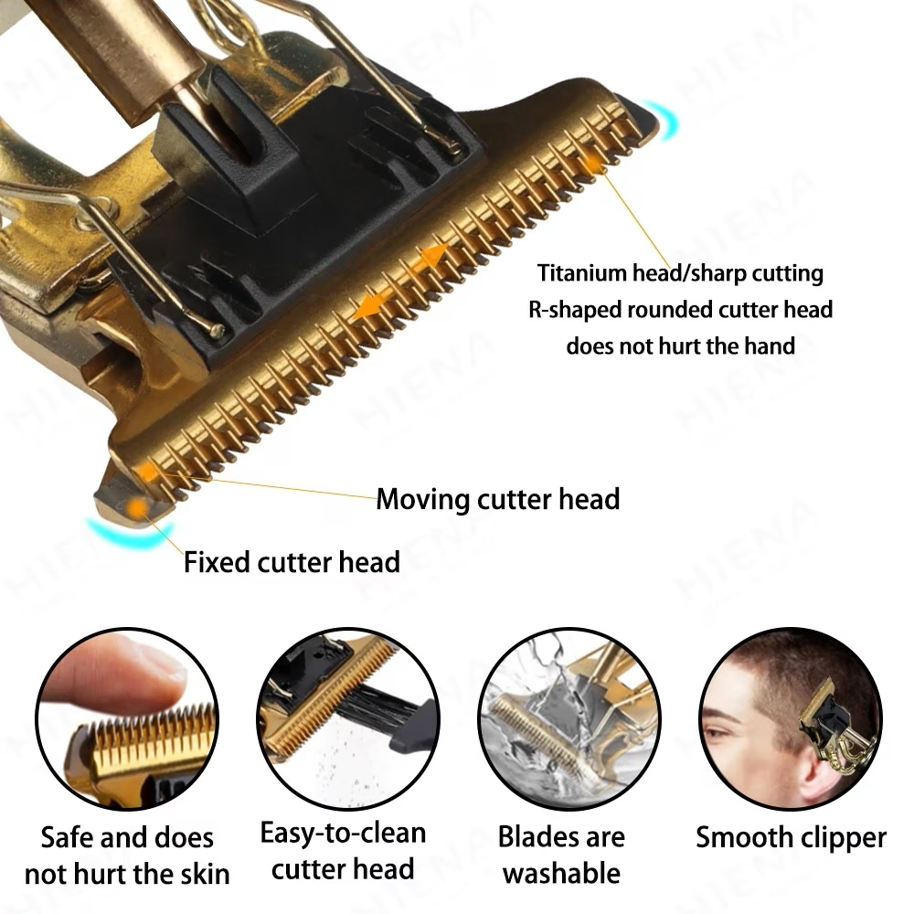 Elektrischer Haarschneider mit USB-Aufladung Buddha - Gold