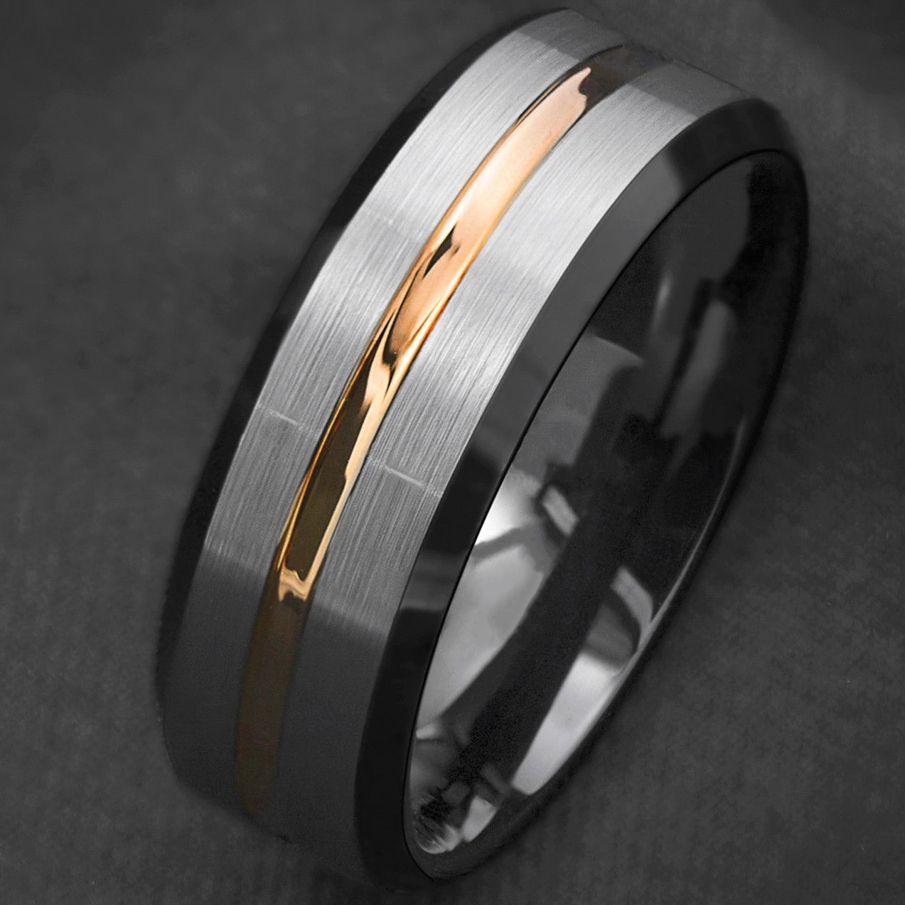 AR-7149 Ring - Silber/Golden/59mm