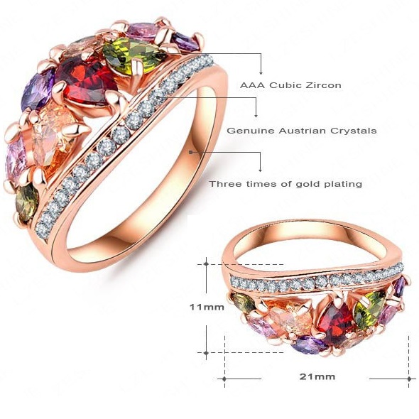 Ring BA-1393 - Golden / 59mm