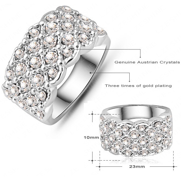 Ring CH-1397 - Golden - 57mm