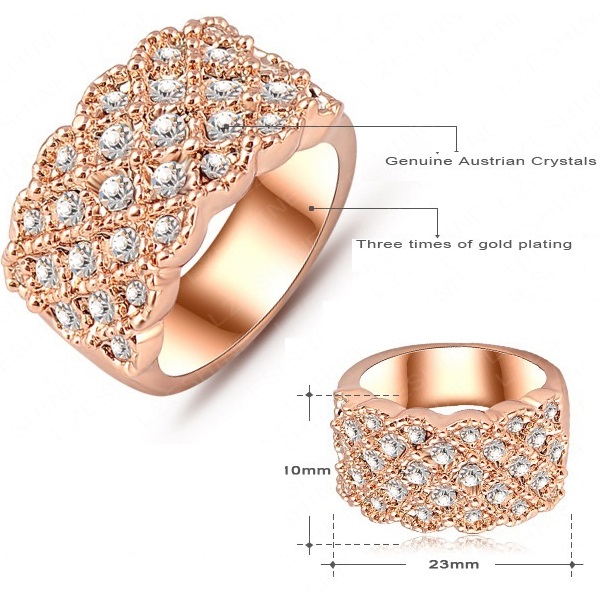 Ring CH-1397 - Golden - 57mm