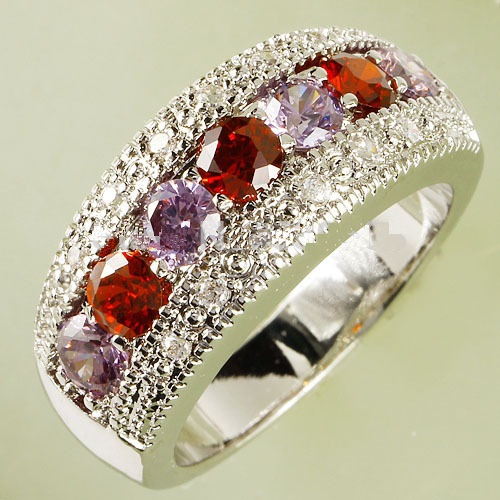 Ring GA-1209 - Silber/Violett - 59mm