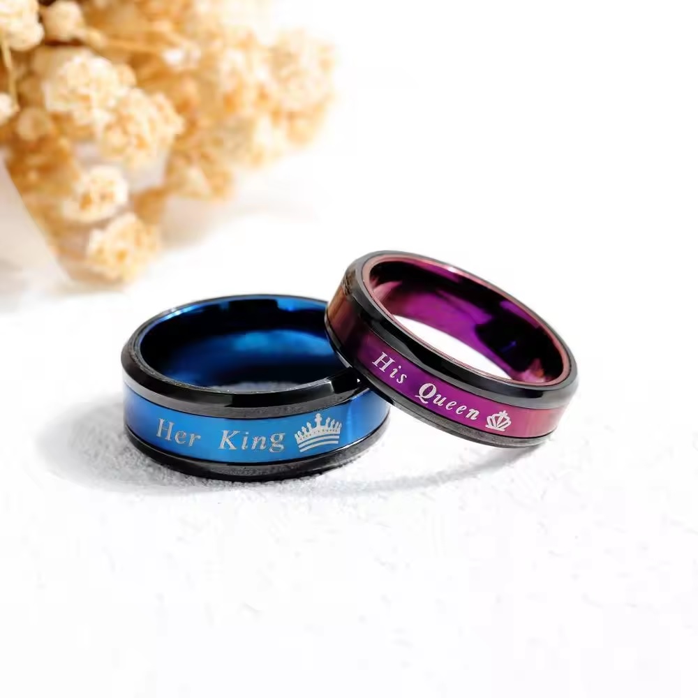 My King Ring - Schwarz/Blau/69mm