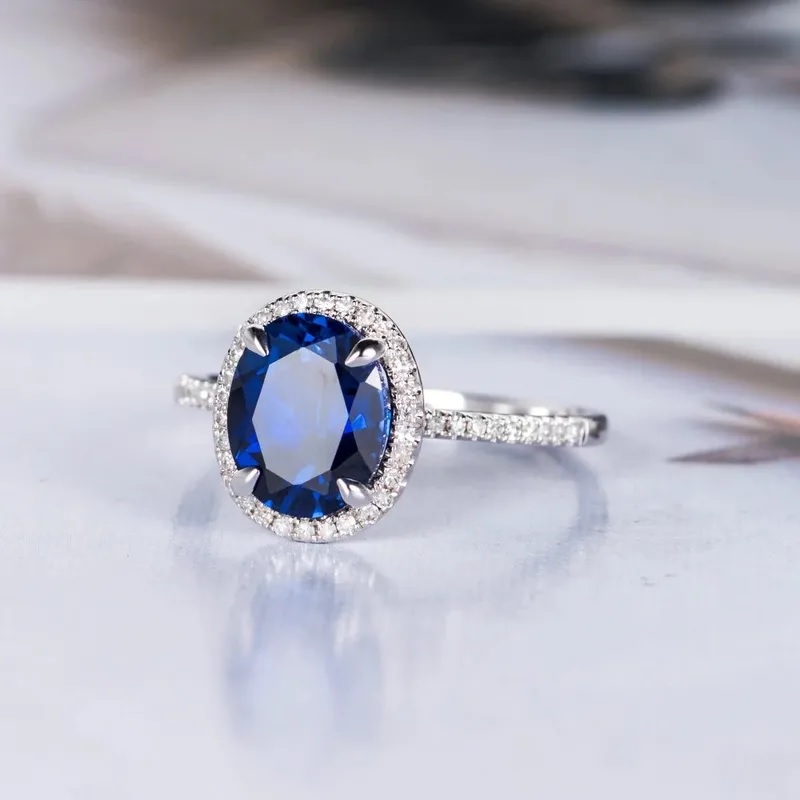 Ring RO-35618 Blue - Silber / Blau / 55mm