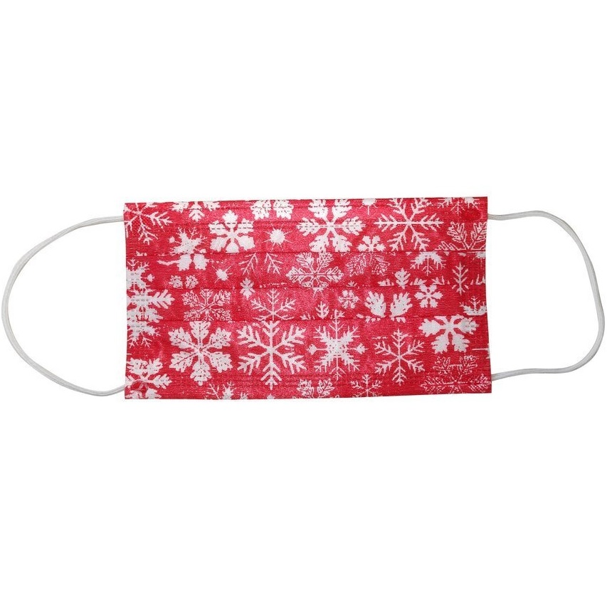 1x Weihnachtliche Einweg-Maske-Weihnachten1