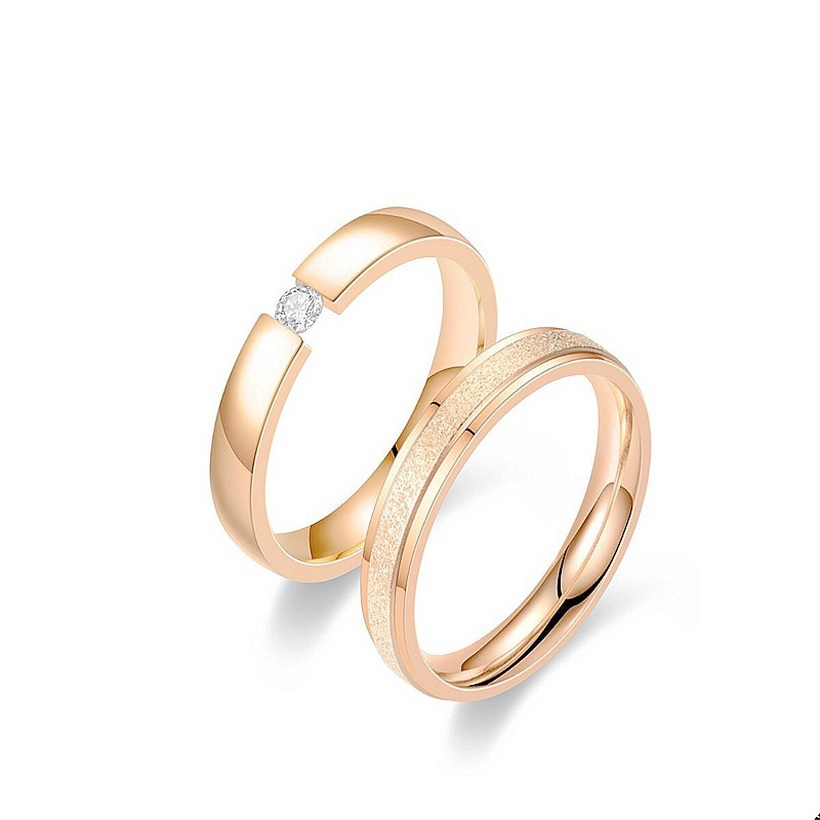 SY-17536 Ring für Damen – Gold/Rosa/49 mm