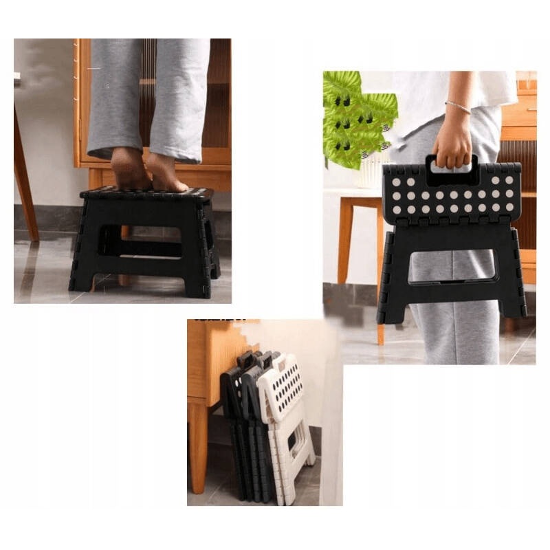 Klapphocker - Schwarz / 22 cm