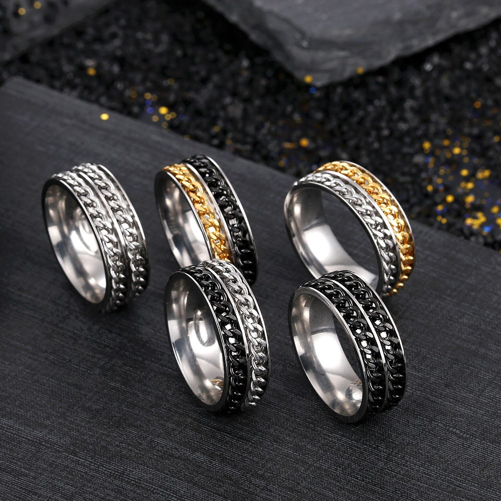 WA-17045 Ring - Silber/Gold/57mm