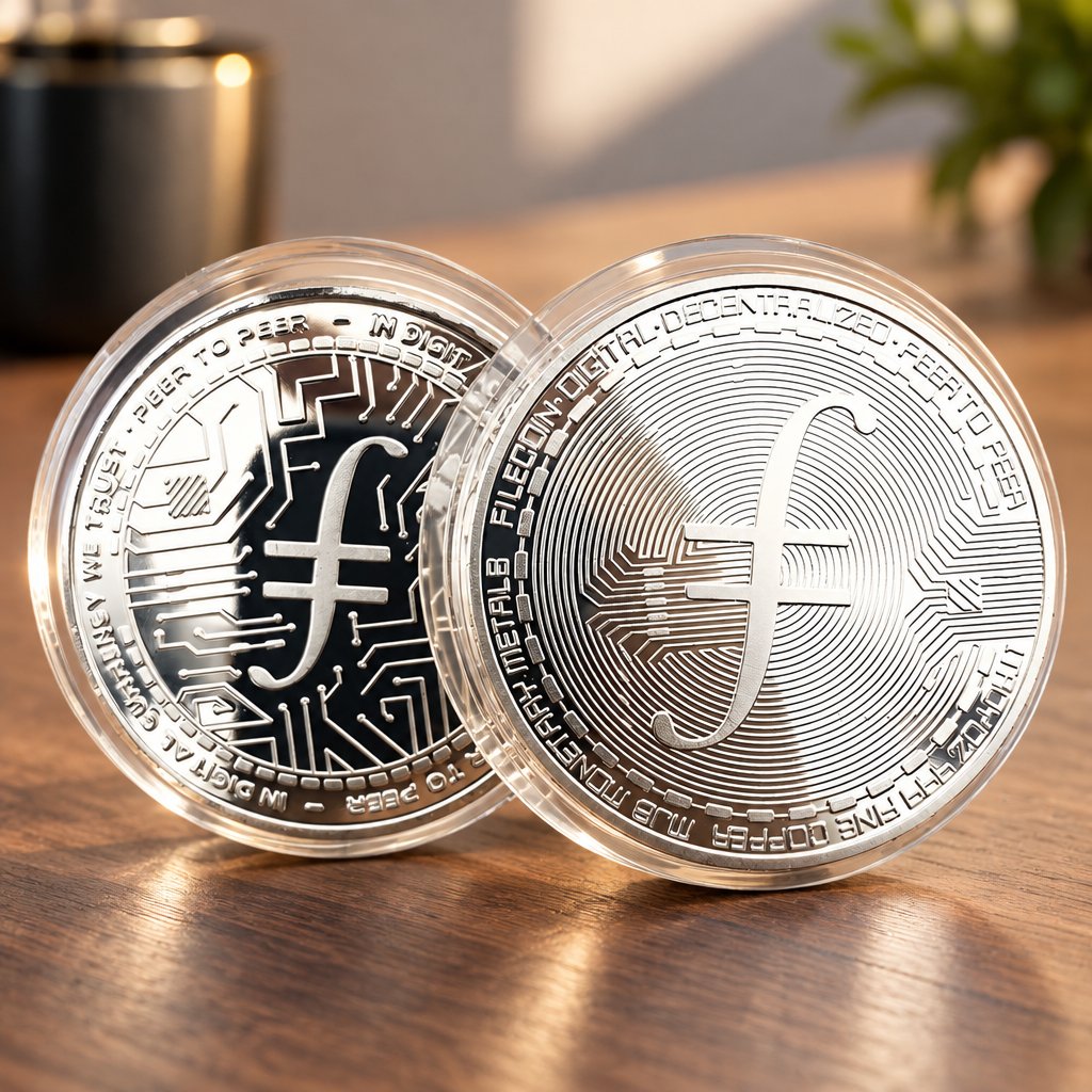 Filecoin Münze - Silber