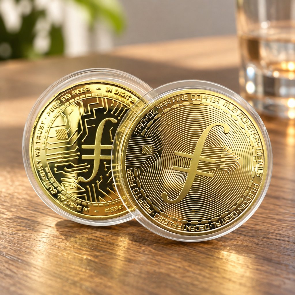 Filecoin Münze - Golden