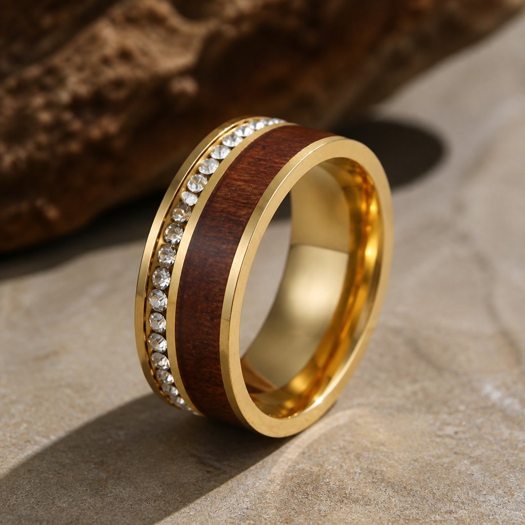 Ring TR-17030 - Gold / Braun / 69mm