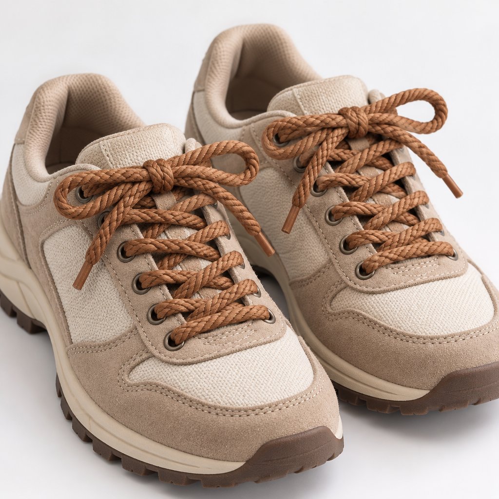 Runde Schnürsenkel-Khaki