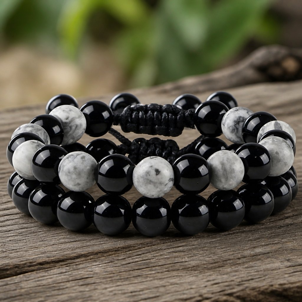 ON-24102 Armband – Schwarz/Grau2