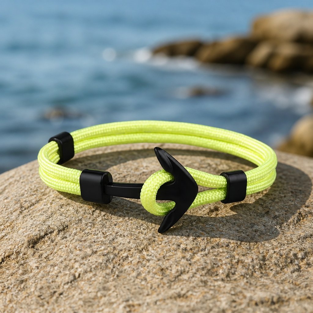 Armband Rope Anchor - Hellgrün