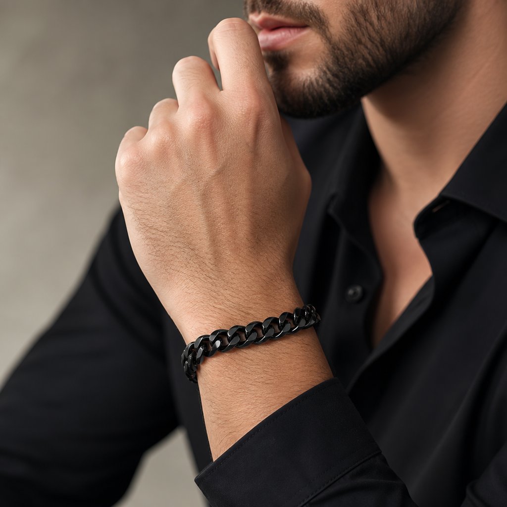 Armband TO-34781 - Schwarz / 18+5cm / 9mm